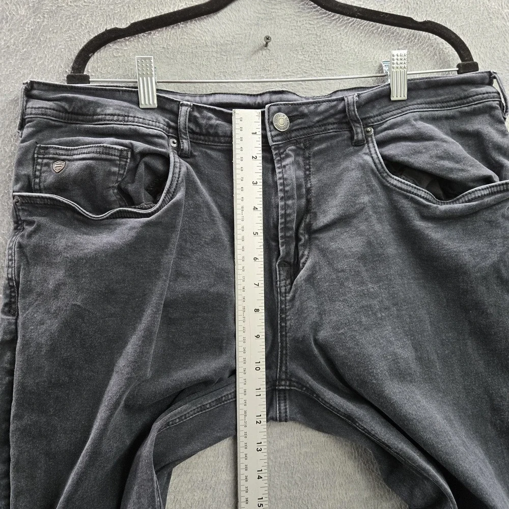 Buffalo David Bitton Men Jeans‎ 38X30 Black Denim Six-X Straight Stretch Logo